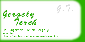 gergely terch business card